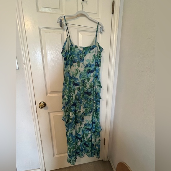 Full length chiffon formal dress, size 14 - Picture 1 of 5